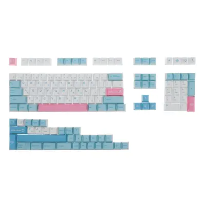 142 Keys Milk Cover Keycap Set PBT Sublimation Cherry Profile Japanese Custom Keycaps for Mechan