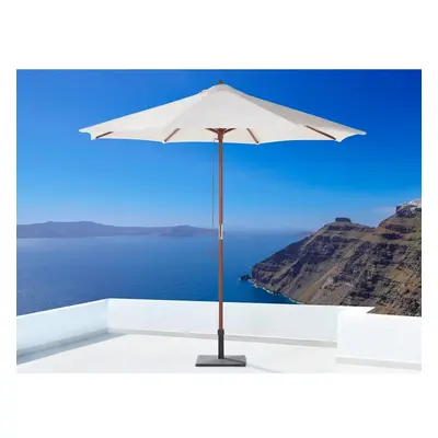 Wooden Market Umbrella - Parasol Garden & Patio - TOSCANA Off-White