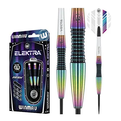 Elektra 90% Tungsten Steel Tip Darts with Prism Flights and Vecta Shafts (Stems) gram - Urban Gr