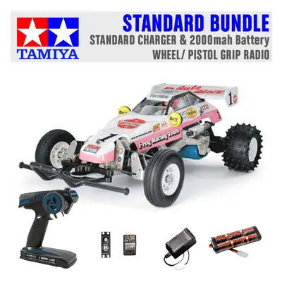 TAMIYA RC The Frog - Off Road Racer 1:10 Standard Wheel Radio Bundle