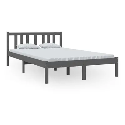 (grey, x cm) vidaXL Solid Wood Bed Frame Wooden Platform Bed Multi Colours Multi Sizes