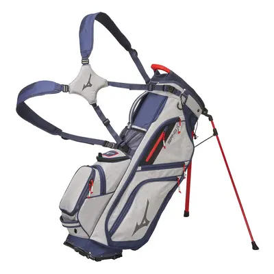 Mizuno BR-DX 14-Way Hybrid Stand Bag, Heathered Grey-Navy