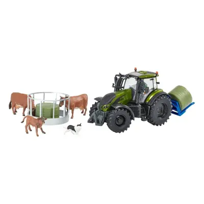 Britains 1:32 Metallic Olive Green Valtra Playset