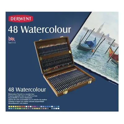 Derwent Watercolour Pencils, Set of in Wooden Gift Box, Professional Quality, 0700758, Multicolo