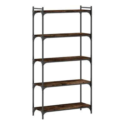 (smoked oak, x x cm) vidaXL Bookcase Bookshelf Storage Cabinet Rack Book Shelf Engineered Wood