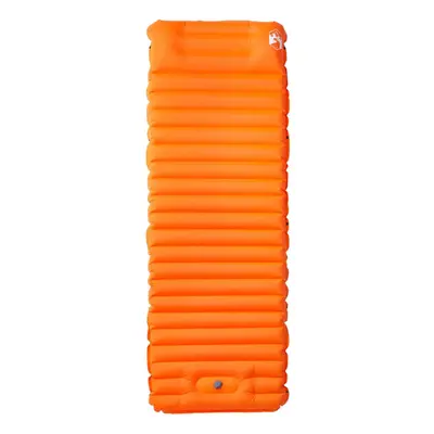 (orange) vidaXL Self Inflating Camping Mattress & Pillow 1-Person Sleeping Mat Green