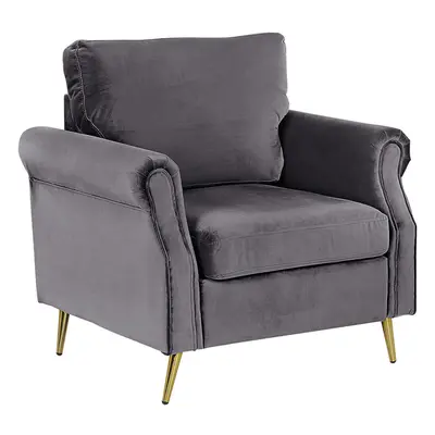 Armchair VIETAS Velvet Dark Grey