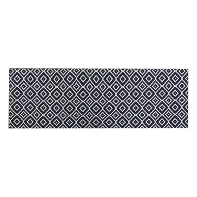 Runner Rug x cm Black and White KARUNGAL