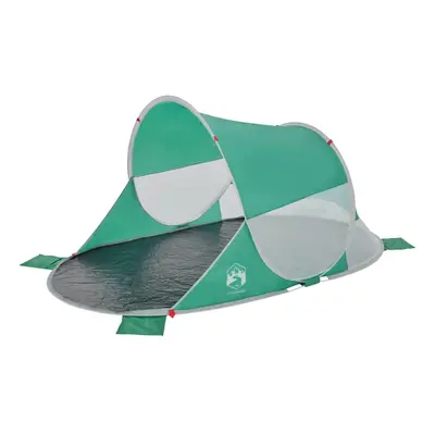 vidaXL Beach Tent Lightweight Sun Shelter Tent Sea Green Pop-up Waterproof