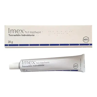 Imex Acne Cream %3 Merhem Treatment Tetracycline Hydrochloride 20g