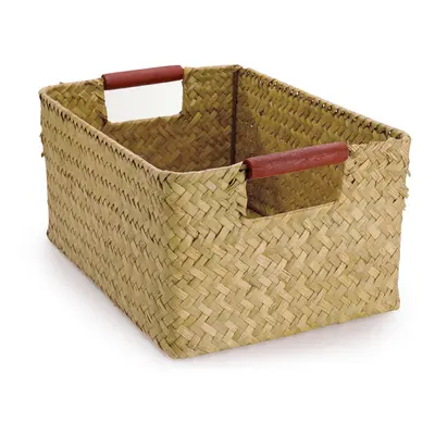 (Natural) Seaweed Woven Storage Basket Fruit Sundries Home Organizer Fruit Container