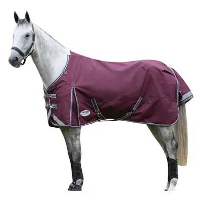 (5' 6", Maroon/Grey/White) Weatherbeeta Comfitec Plus Dynamic II Standard-Neck Lightweight Horse