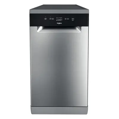 Whirlpool Slimline Dishwasher - Stainless Steel / Black - F Rated