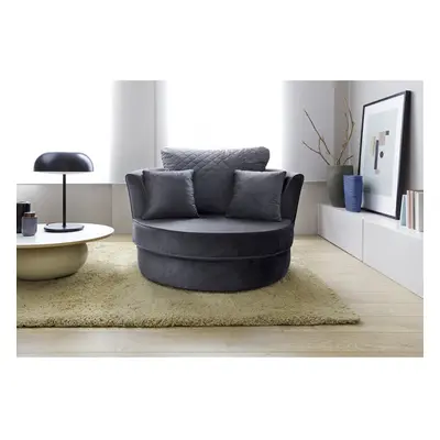 (Dark Grey) Chicago Swivel Chair