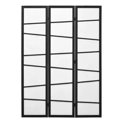 HOMCOM Folding Room Divider Panel Privacy Screen Protector with Wooden Frame