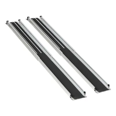 HOMCOM Aluminium Telescopic Wheelchair Ramps, 183cm, 270kg, Folding Ramp