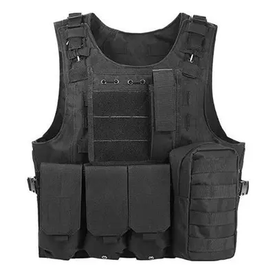 (Black python, One Size) Outdoor Quick Disassembly CS Field Protections Vest Training Equipment