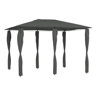 vidaXL Gazebo with Post Covers Anthracite g/mÂ² Canopy Shelter Garden Tent