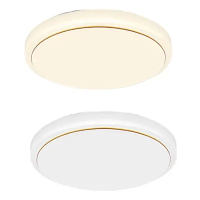 (White Light, 24W) 12/18/24W Modern Round LED Ceiling Light Home Bedroom Kitchen Mount Fixture L