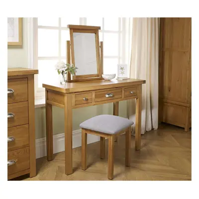 Oak Dressing Table Birlea Woburn Drawer Solid Wood Traditional