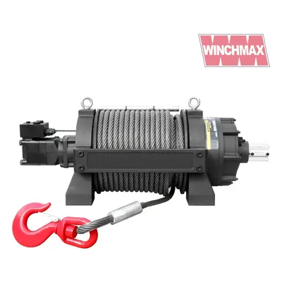 45,000lb (20,411kg) Hydraulic Recovery Winch, HGV/Industrial/Commercial, Long Drum, Steel Rope &