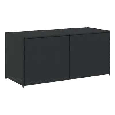 (black, x x cm) vidaXL Garden Storage Box Bench Container Chest Shed Blanket Box Poly Rattan