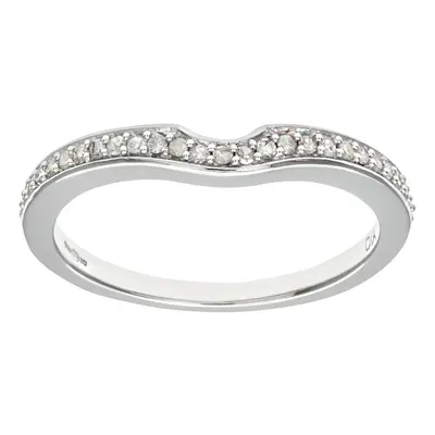 (N) Jewelco London Ladies 9ct White Gold Diamond Eternity Ring