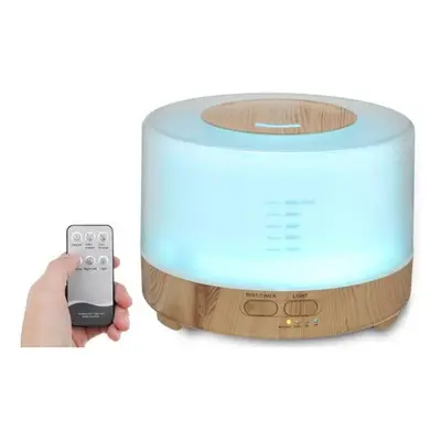 (US Plug) 500ml Aroma Essential Oil Diffuser Aromatherapy Air Humidifier Mist Maker Low Noise wi