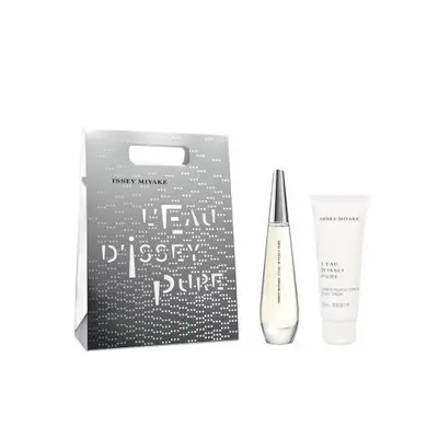 Issey Miyake Pure Pcs Set For Women: Oz Eau De Parfum Spray + 2.6 Body Cream