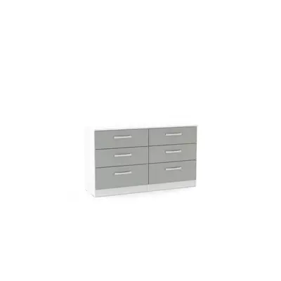 Lynx Drawer Chest White & Grey