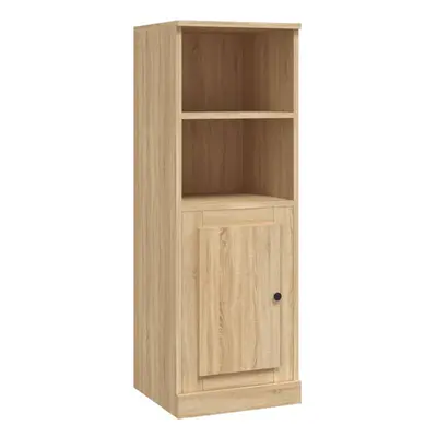 (sonoma oak) vidaXL Highboard High Sideboard Side Cabinet Storgae Cupboard Engineered Wood