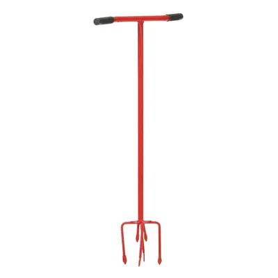 vidaXL Garden Claw Red Steel Soil Cultivator Gardening Hand Lawn Tool Weeding