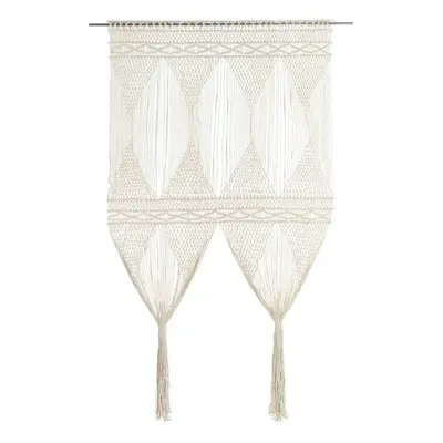 vidaXL Macrame Curtain 140x240 cm Cotton Home Shade Drape Translucent Blind