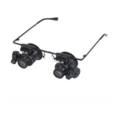 20x LED Double Eye Magnifier Jewelry Watch Repair Tactical Hunting Riflescopes