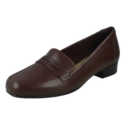 (Black, UK 4) Ladies Clarks Flat Loafer Shoes Juliet Hayes