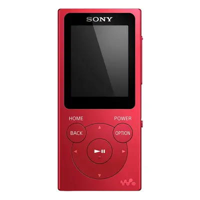 (Red) Sony NW-E394 Walkman MP3 Player with FM Radio