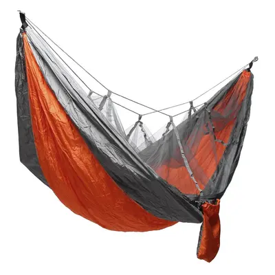 (Orange+grey) Camping Mosquito Nets Hammocks, Ultralight Camping Hammock Beach Swing Bed Hammock