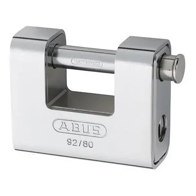 ABUS KA20060 92/80 80mm Monoblock Brass Body Shutter Padlock Keyed