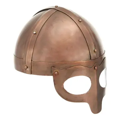 vidaXL Viking Helmet Antique Replica LARP Copper Steel Armour Warrior Weapon