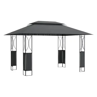 (400 x x cm) vidaXL Gazebo Outdoor Canopy Marquee Garden Gazebo with Roof Anthracite Steel