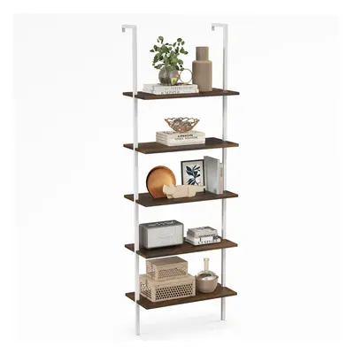 5-Tier Bookshelf Wall Mounted Ladder Shelf Organiser Plant Display Rack