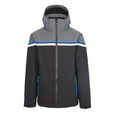 (L, Black) Trespass Mens Ski Jacket Padded Zip Off Hood Dexy