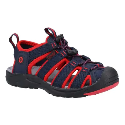 (8 UK Child, Navy/Red) Cotswold Childrens/Kids Marshfield Recycled Sandals