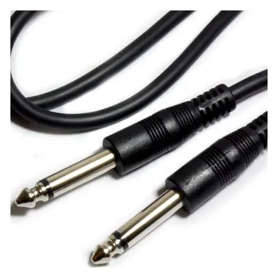 5x 20m 6.35mm Mono Male to Male Guitar Cable 1/4" Instrument Audio Jack Plug Lead