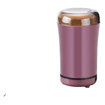 (Purple, EU Plug) Electric Coffee Mill Grinder 800W 220V Transparent Lid Security Snap for Beans