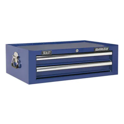 670 x x 210mm BLUE Drawer MID-BOX Tool Chest Lockable Storage Unit Cabinet