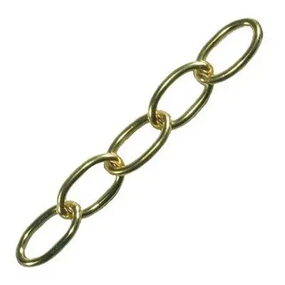 Faithfull FAICHOP23 Oval Chain 2.3mm x 10m Polished Brass