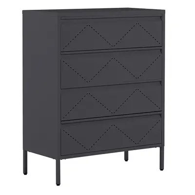 Chest of Drawers MATANA Metal Black