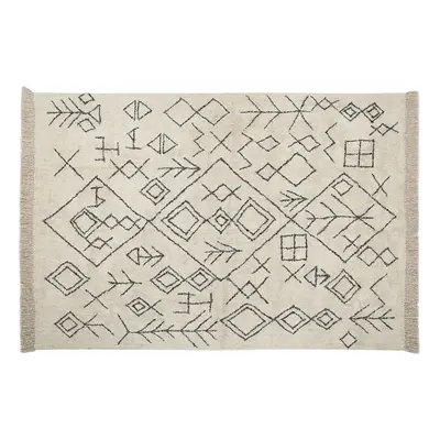 Cotton Area Rug x cm Beige SOMEK