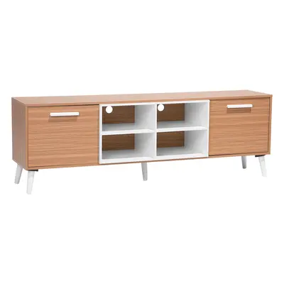 TV Stand ALLOA Light Brown/ White